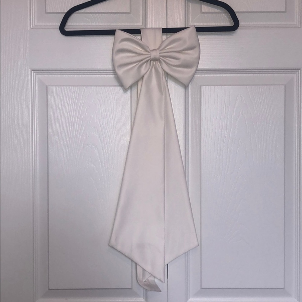 Flower girl or bridesmaid sash.